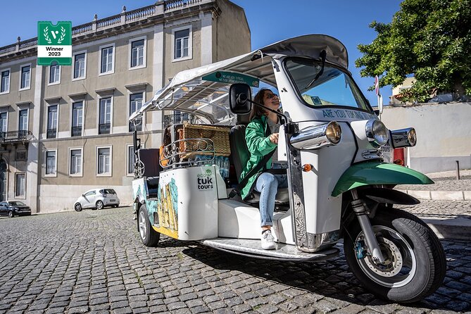 Découverte de Lisbonne en Demi-Journée en Tuk-Tuk Électrique